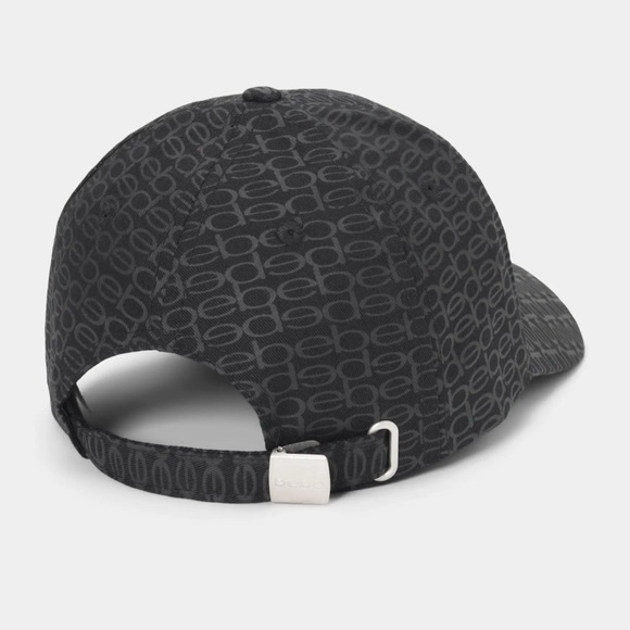 Bebe womens cap all over print. Color black - Picture 2 of 5